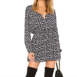 Rails Willa Stellar Print Long Sleeve Mini Dress Size XS